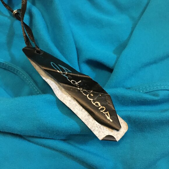 NWT Seductions Bright Aqua Blue Simple Cotton Camisole - Picture 9 of 13